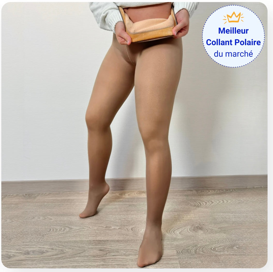 Collant Polaire Effet Transparent