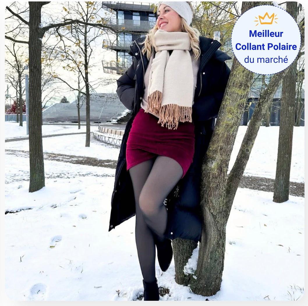 Collant Polaire Effet Transparent