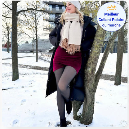 Collant Polaire Effet Transparent