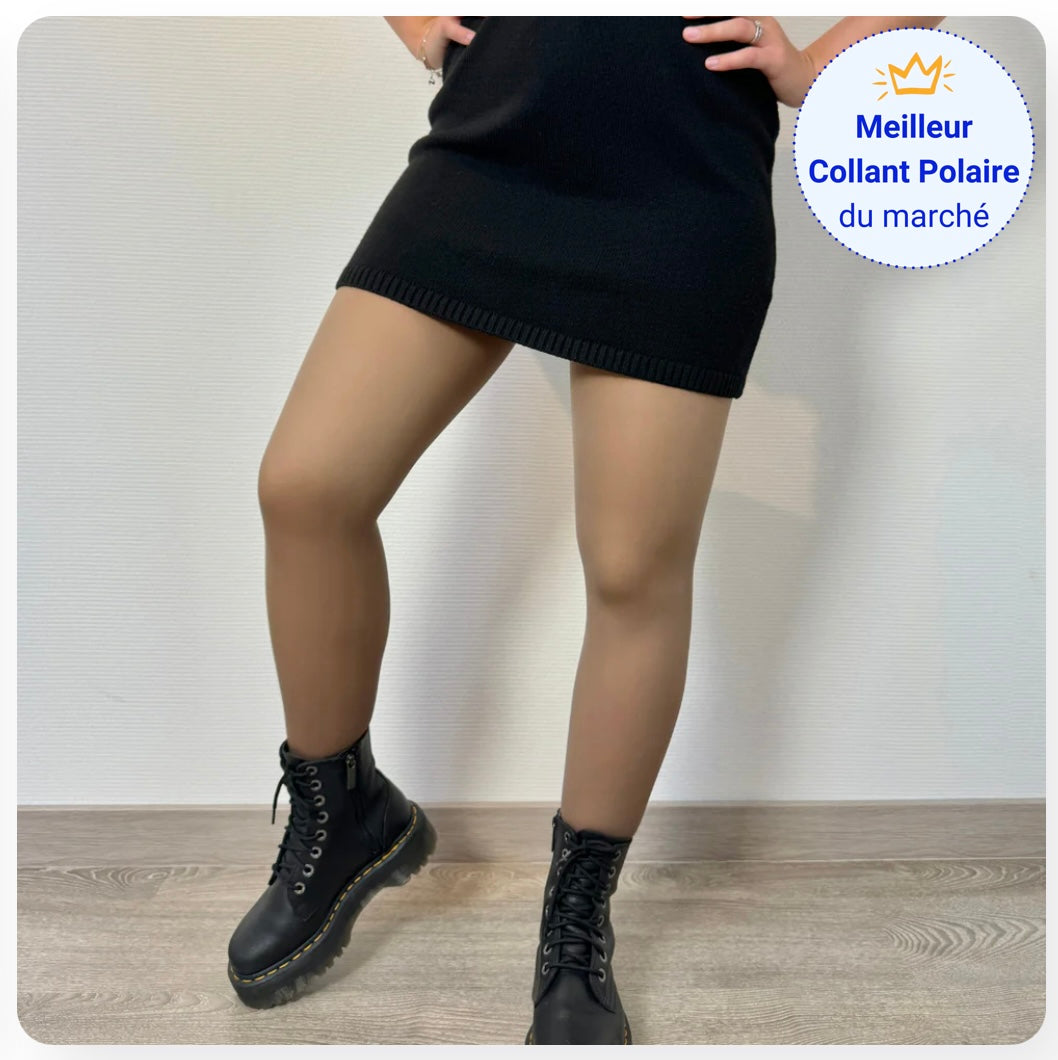 Collant Polaire Effet Transparent